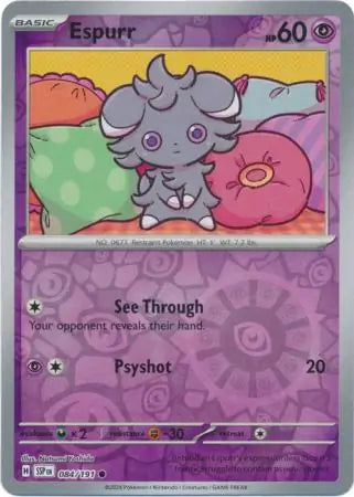 Espurr 084/191 (SV08: Surging Sparks)  - Reverse Holofoil | Good Games Morley