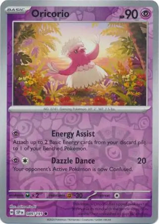 Oricorio 089/191 (SV08: Surging Sparks)  - Reverse Holofoil | Good Games Morley