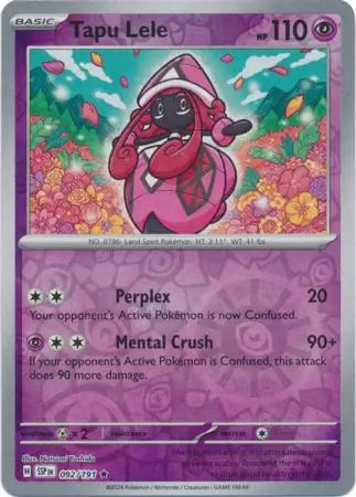 Tapu Lele 092/191 (SV08: Surging Sparks)  - Reverse Holofoil | Good Games Morley