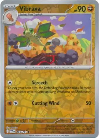 Vibrava 105 191 105/191 (SV08: Surging Sparks)  - Reverse Holofoil | Good Games Morley