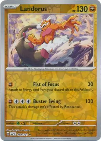 Landorus 110/191 (SV08: Surging Sparks)  - Reverse Holofoil | Good Games Morley