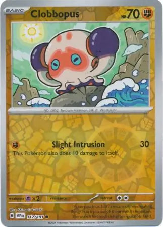 Clobbopus 112 191 112/191 (SV08: Surging Sparks)  - Reverse Holofoil | Good Games Morley