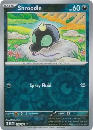 Shroodle 120/191 (SV08: Surging Sparks)  - Reverse Holofoil | Good Games Morley