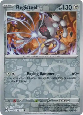 Registeel 125/191 (SV08: Surging Sparks)  - Reverse Holofoil | Good Games Morley