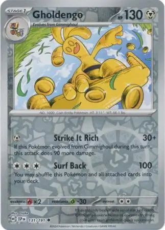 Gholdengo 131/191 (SV08: Surging Sparks)  - Reverse Holofoil | Good Games Morley