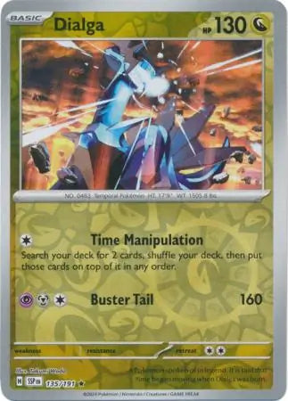 Dialga 135/191 (SV08: Surging Sparks)  - Reverse Holofoil | Good Games Morley