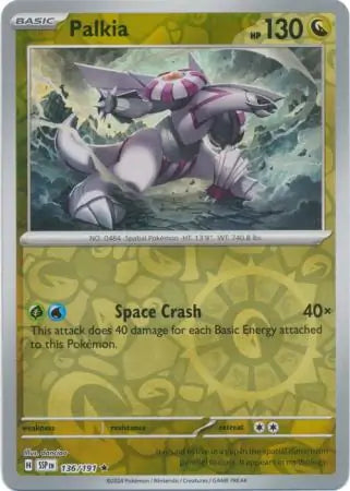 Palkia 136/191 (SV08: Surging Sparks)  - Reverse Holofoil | Good Games Morley