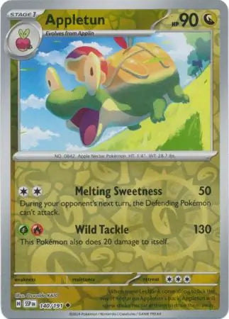 Appletun 140/191 (SV08: Surging Sparks)  - Reverse Holofoil | Good Games Morley