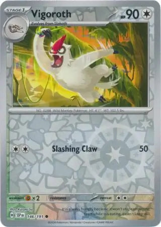 Vigoroth 146/191 (SV08: Surging Sparks)  - Reverse Holofoil | Good Games Morley
