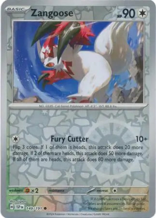 Zangoose 149/191 (SV08: Surging Sparks)  - Reverse Holofoil | Good Games Morley
