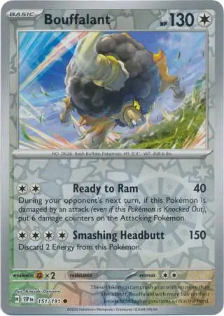 Bouffalant 151/191 (SV08: Surging Sparks)  - Reverse Holofoil | Good Games Morley