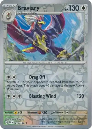 Braviary 153/191 (SV08: Surging Sparks)  - Reverse Holofoil | Good Games Morley