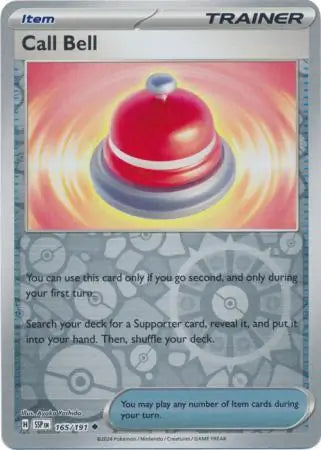 Call Bell 165/191 (SV08: Surging Sparks)  - Reverse Holofoil | Good Games Morley
