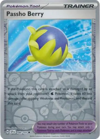 Passho Berry 184/191 (SV08: Surging Sparks)  - Reverse Holofoil | Good Games Morley