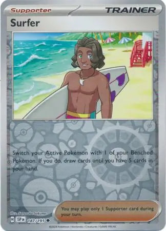 Surfer 187/191 (SV08: Surging Sparks)  - Reverse Holofoil | Good Games Morley