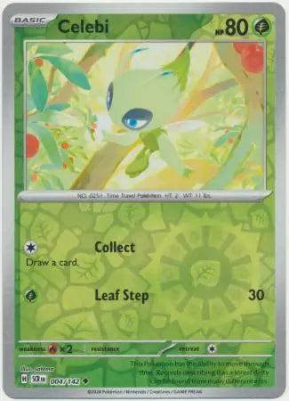 Celebi 004/142 (SV07: Stellar Crown)  - Reverse Holofoil | Good Games Morley