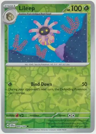 Lileep 005/142 (SV07: Stellar Crown)  - Reverse Holofoil | Good Games Morley