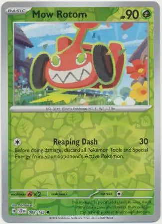 Mow Rotom 008/142 (SV07: Stellar Crown)  - Reverse Holofoil | Good Games Morley