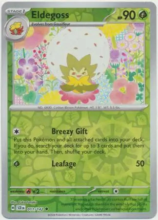 Eldegoss 011/142 (SV07: Stellar Crown)  - Reverse Holofoil | Good Games Morley