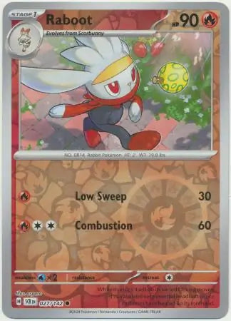 Raboot 027/142 (SV07: Stellar Crown)  - Reverse Holofoil | Good Games Morley