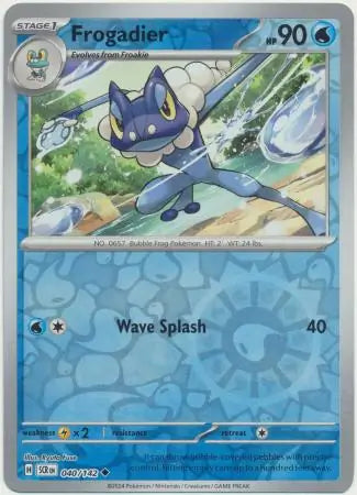 Frogadier 040/142 (SV07: Stellar Crown)  - Reverse Holofoil | Good Games Morley