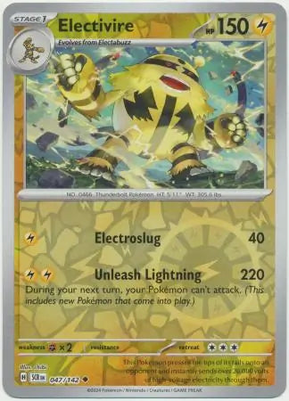 Electivire 047/142 (SV07: Stellar Crown)  - Reverse Holofoil | Good Games Morley