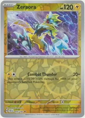 Zeraora 055/142 (SV07: Stellar Crown)  - Reverse Holofoil | Good Games Morley