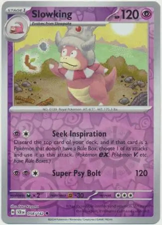 Slowking 058/142 (SV07: Stellar Crown)  - Reverse Holofoil | Good Games Morley