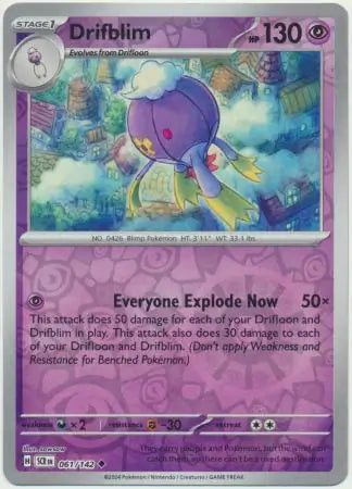 Drifblim 061/142 (SV07: Stellar Crown)  - Reverse Holofoil | Good Games Morley