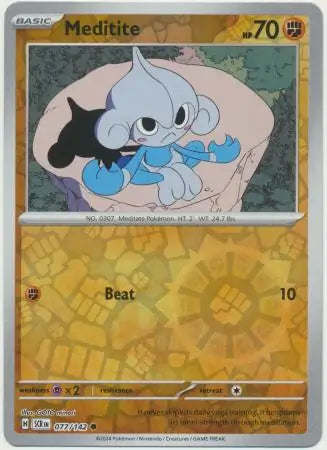 Meditite 077/142 (SV07: Stellar Crown)  - Reverse Holofoil | Good Games Morley