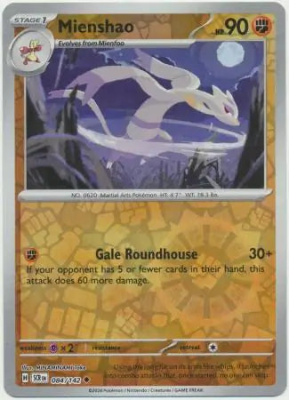 Mienshao 084/142 (SV07: Stellar Crown)  - Reverse Holofoil | Good Games Morley