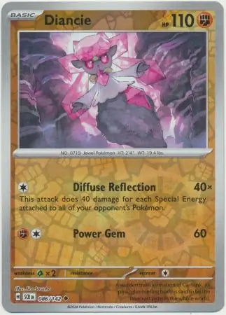 Diancie 086/142 (SV07: Stellar Crown)  - Reverse Holofoil | Good Games Morley