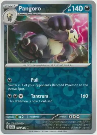 Pangoro 093/142 (SV07: Stellar Crown)  - Reverse Holofoil | Good Games Morley