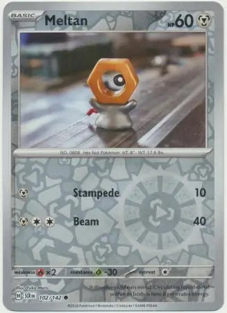 Meltan 102/142 (SV07: Stellar Crown)  - Reverse Holofoil | Good Games Morley