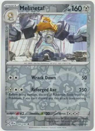 Melmetal 104/142 (SV07: Stellar Crown)  - Reverse Holofoil | Good Games Morley