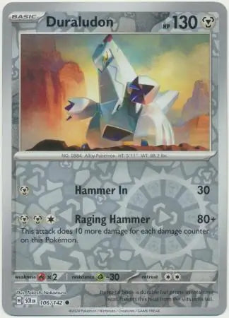 Duraludon 106/142 (SV07: Stellar Crown)  - Reverse Holofoil | Good Games Morley