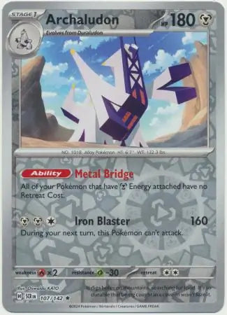 Archaludon 107/142 (SV07: Stellar Crown)  - Reverse Holofoil | Good Games Morley