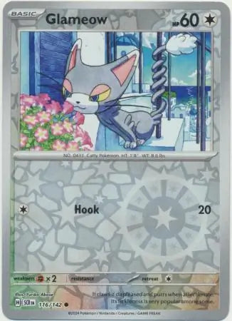 Glameow 116/142 (SV07: Stellar Crown)  - Reverse Holofoil | Good Games Morley