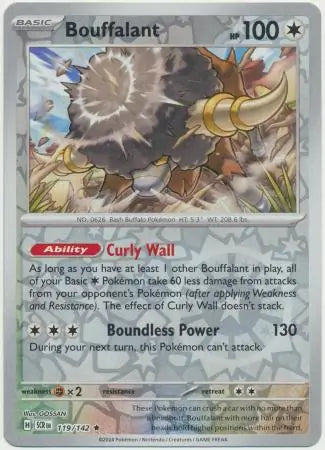 Bouffalant 119/142 (SV07: Stellar Crown)  - Reverse Holofoil | Good Games Morley