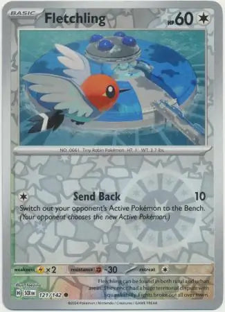 Fletchling 121/142 (SV07: Stellar Crown)  - Reverse Holofoil | Good Games Morley