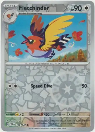 Fletchinder 122/142 (SV07: Stellar Crown)  - Reverse Holofoil | Good Games Morley