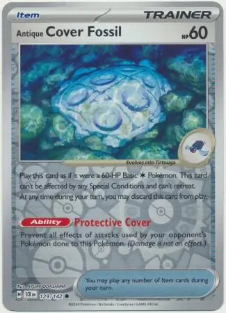 Antique Cover Fossil 129/142 (SV07: Stellar Crown)  - Reverse Holofoil | Good Games Morley