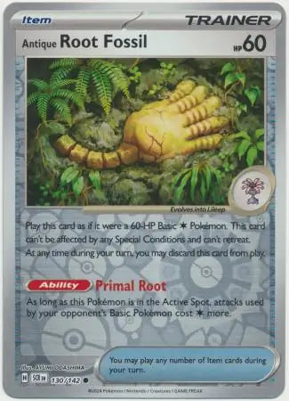 Antique Root Fossil 130/142 (SV07: Stellar Crown)  - Reverse Holofoil | Good Games Morley