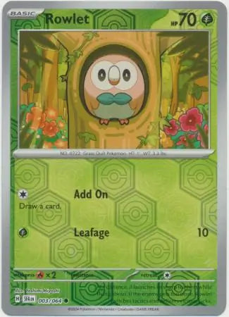 Rowlet 003/064 (SV: Shrouded Fable)  - Reverse Holofoil | Good Games Morley