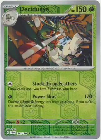 Decidueye 005/064 (SV: Shrouded Fable)  - Reverse Holofoil | Good Games Morley