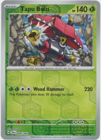 Tapu Bulu 006/064 (SV: Shrouded Fable)  - Reverse Holofoil | Good Games Morley