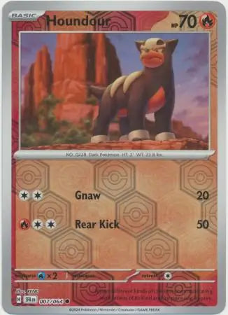 Houndour 007/064 (SV: Shrouded Fable)  - Reverse Holofoil | Good Games Morley