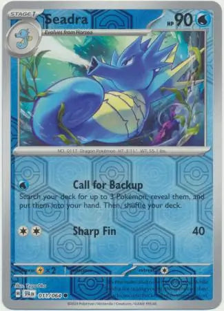 Seadra 011/064 (SV: Shrouded Fable)  - Reverse Holofoil | Good Games Morley