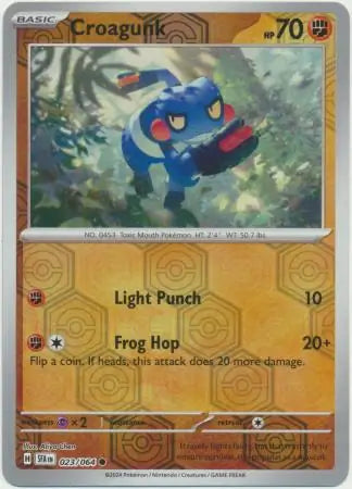 Croagunk 023/064 (SV: Shrouded Fable)  - Reverse Holofoil | Good Games Morley