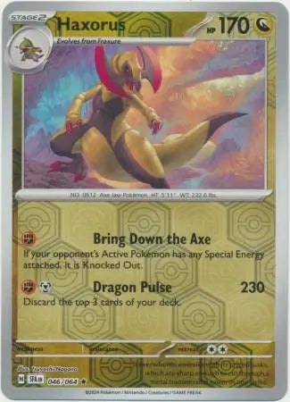 Haxorus 046/064 (SV: Shrouded Fable)  - Reverse Holofoil | Good Games Morley